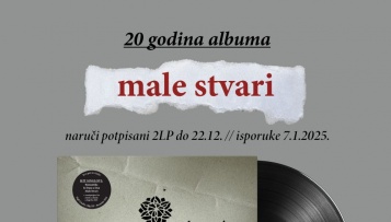 Elemental Krenule prednarudžbe za potpisani LP "Male stvari" na dvostrukom vinlu